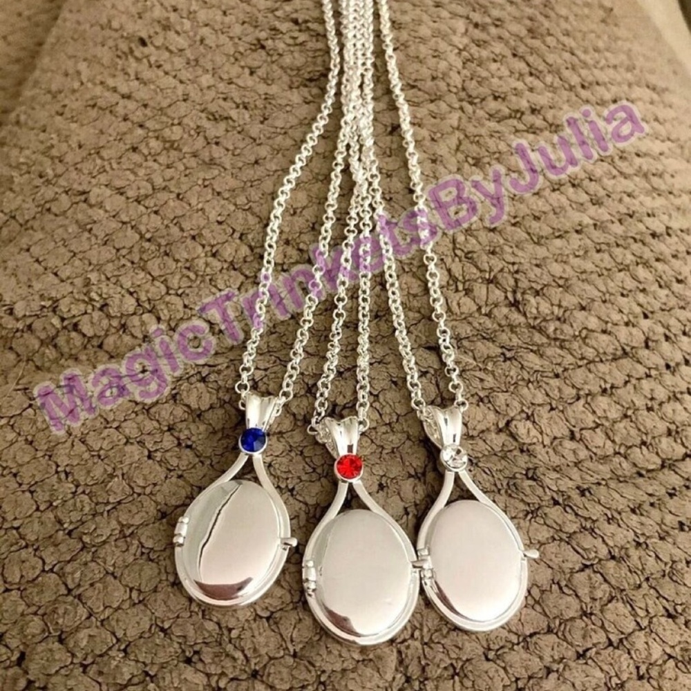 H2O Just Add Water Mini Lockets Rhodium Plated Rolo Chain Necklace Merma…
